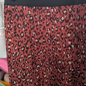 Evri animal midi accordion skirt
